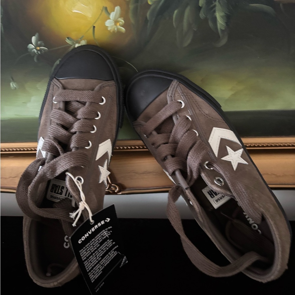 NWT Converse Big kids Star Player 76 Suede Brown Sneakers US 3.5 EUR 35.5